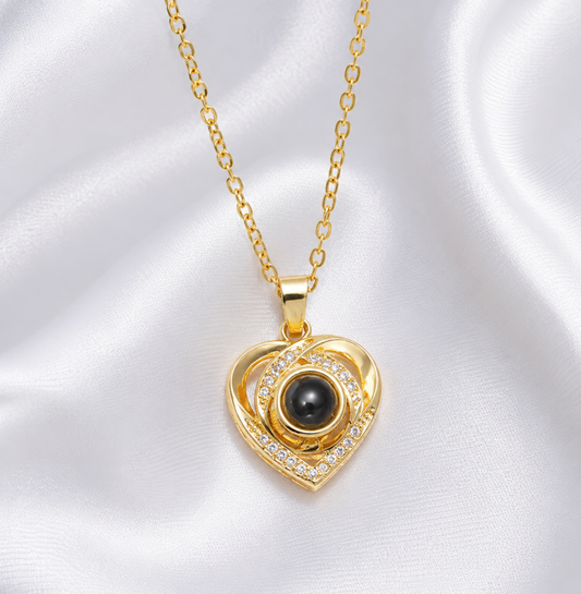 Collar Corazon Elegante 100 idiomas